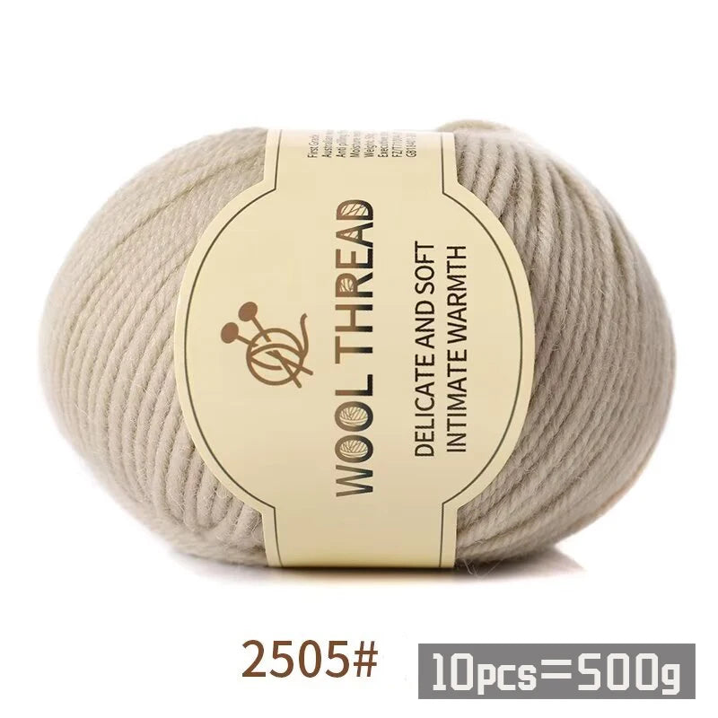 Yarn, Medium-Coarse for Handmade Sweaters, Scarves, Hats & Winter Knitwear