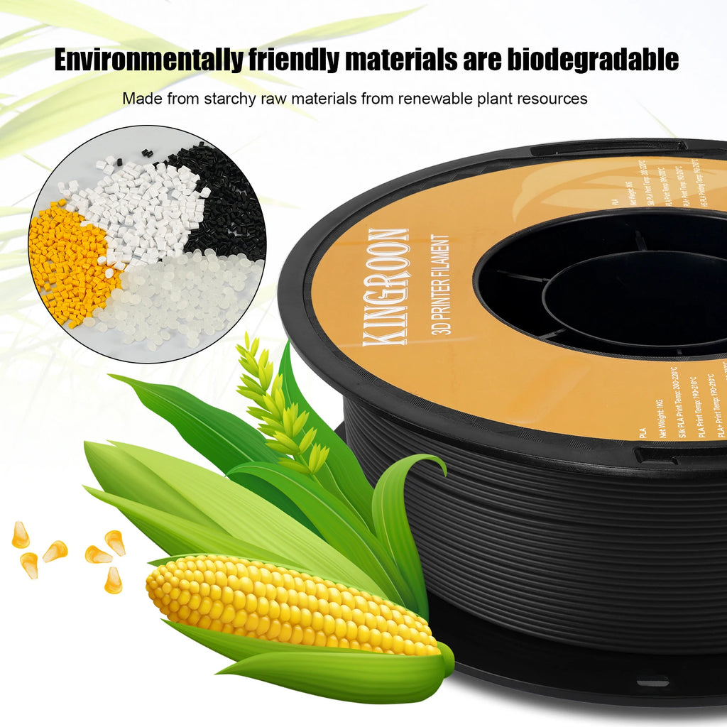 KINGROON HS-PLA Filament 1.75mm High Speed PLA 3d Printer Filament For Bambu All FDM 3D Printer 3D Printing Materials 5/10KG