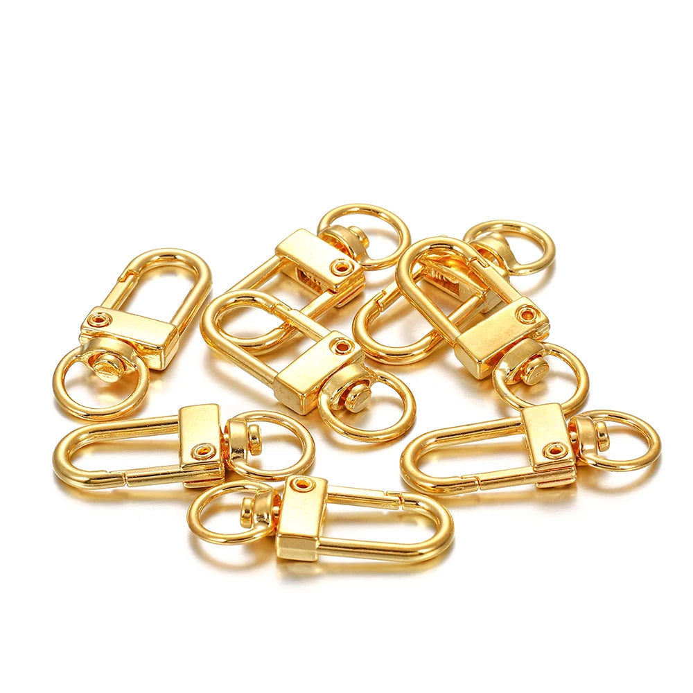 Lobster Clasps Metal Snap Hook Keychain Findings DIY Jewelry Making