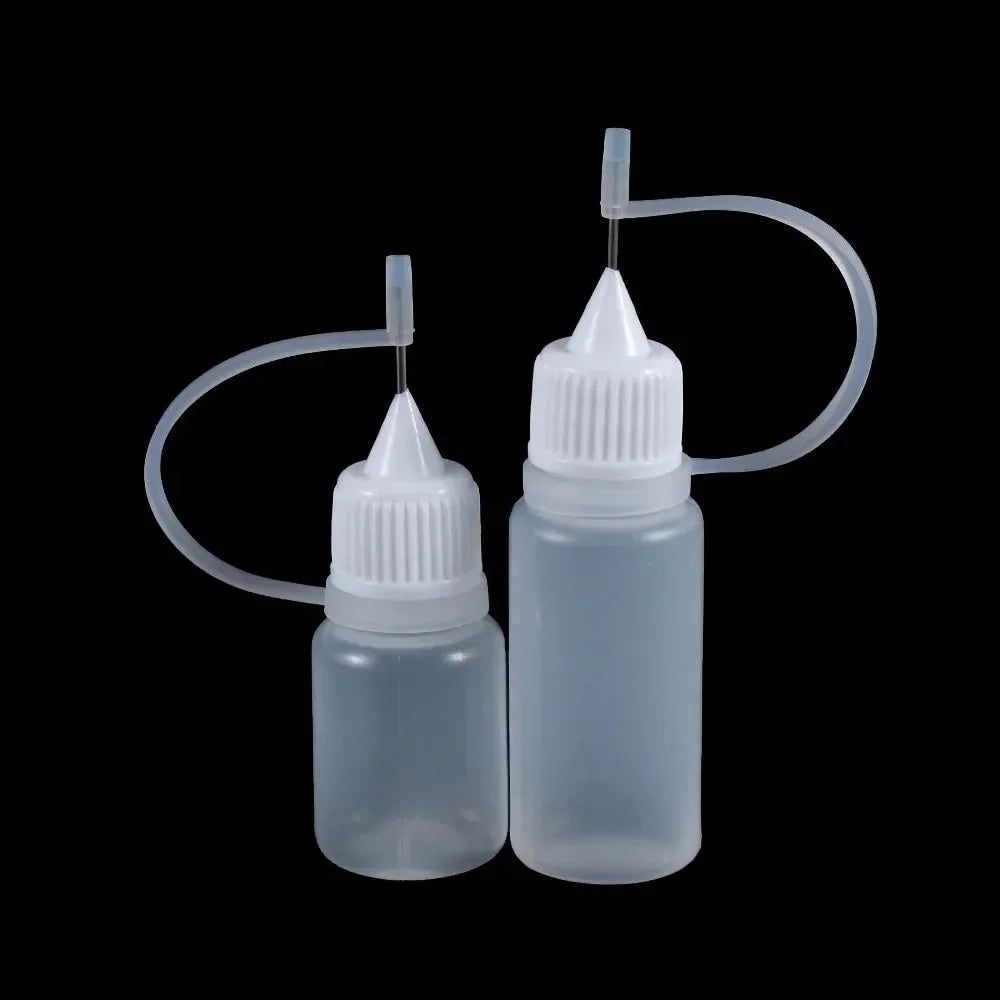 Glue Applicator Bottles Empty Needle Tip Paper Quilling Craft Tools 5 Pack