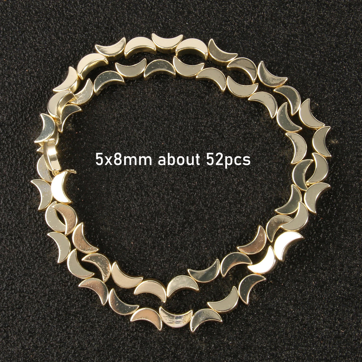 Stone Beads Gold-Tone Hematite-Style Mixed Shapes for DIY Jewelry Making