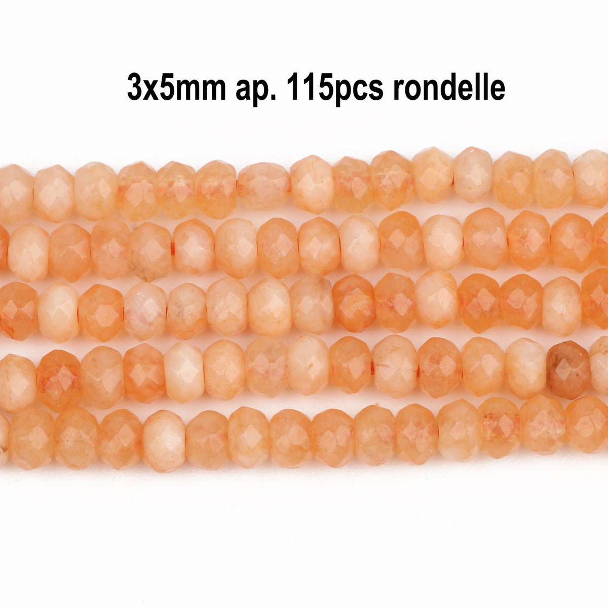 Stone Beads Nude Sunstone-Style Faceted Irregular for DIY Jewelry Making