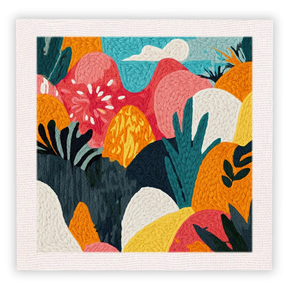Punch Needle Kit, SDOYUNO Animal & Flower Designs for Beginner Crafts