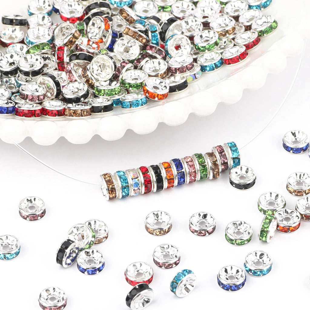 Rhinestone Beads Multicolor AB Crystal-Style Balls for DIY Jewelry Making