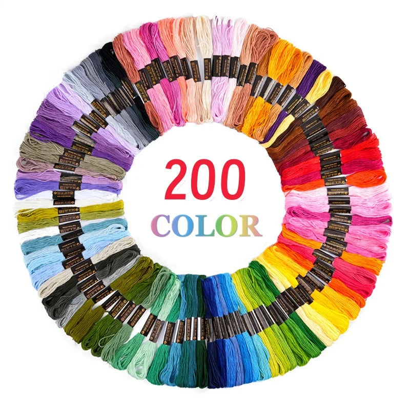 Embroidery Thread, Multicolor Packs for Cross-Stitch & Handmade Needlework