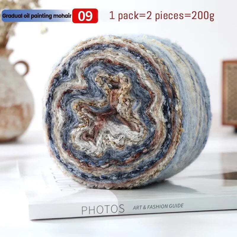 Yarn, Painterly Rainbow Gradient for Sweaters, Coats, Gloves & Scarves