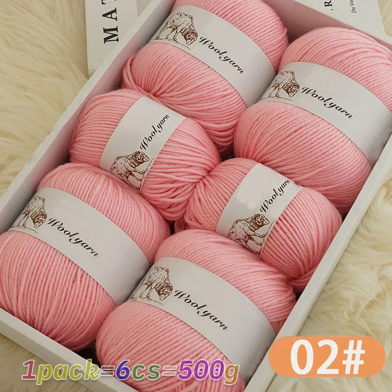 Yarn, Solid Color for Handmade Scarves, Sweaters, Gloves & Winter Hats
