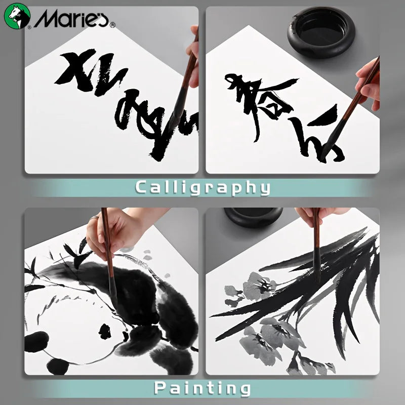 Marie's Rice Paper 120 Sheets, Half Sheng Xuan for Calligraphy & Art