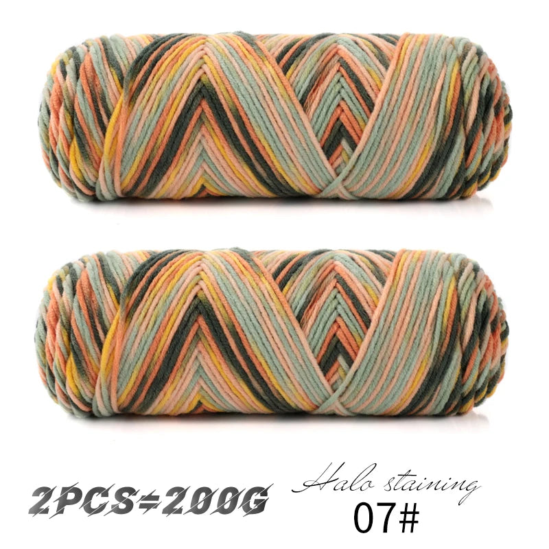Yarn, Multicolor for Handmade Scarves, Sweaters & Crochet Accessories