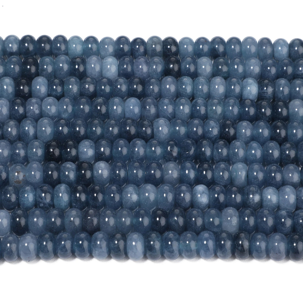 Stone Beads Blue Sapphire-Style Abacus Rondelle for DIY Jewelry Making