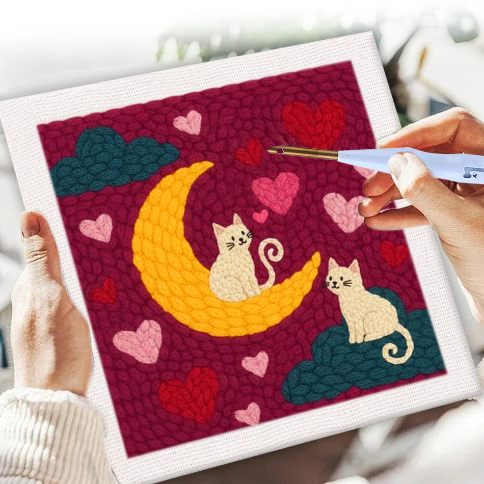 Punch Needle Kit, SDOYUNO for Beginner Embroidery & Handmade Wall Art