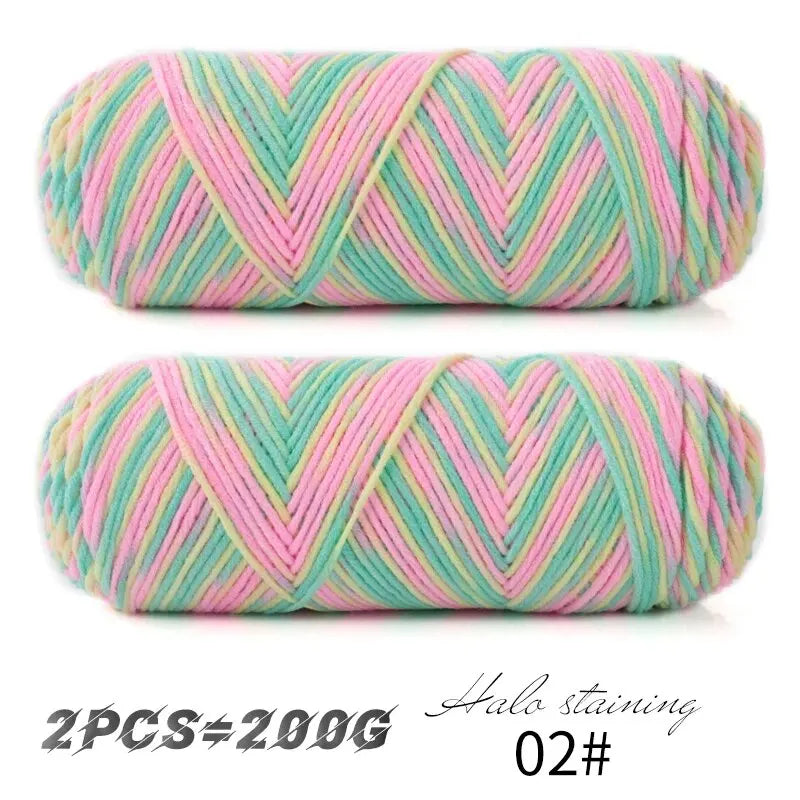 Yarn, Colorful for Hand Knitting Scarves, Sweaters & Crochet Projects