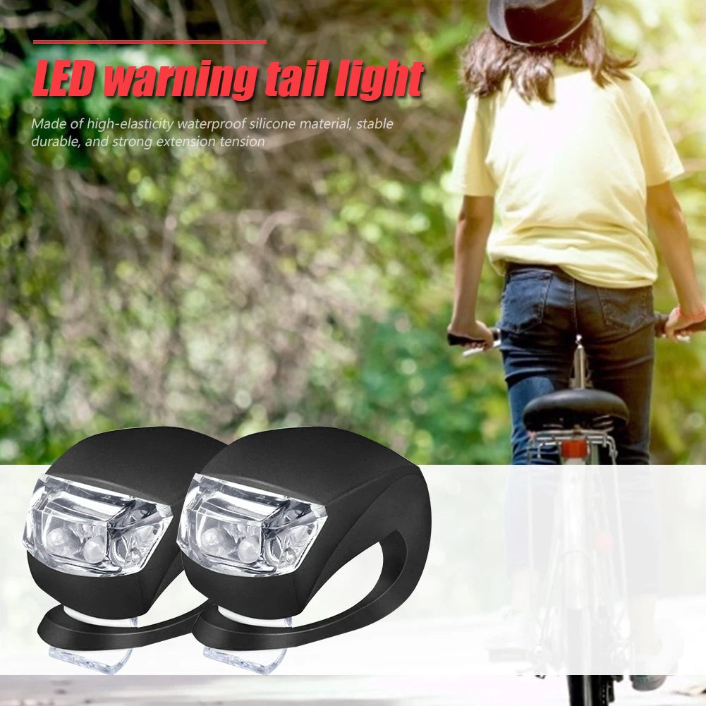 2-10pcs LED Silicone Bicycle Front Premium Quality Replacement Accessory