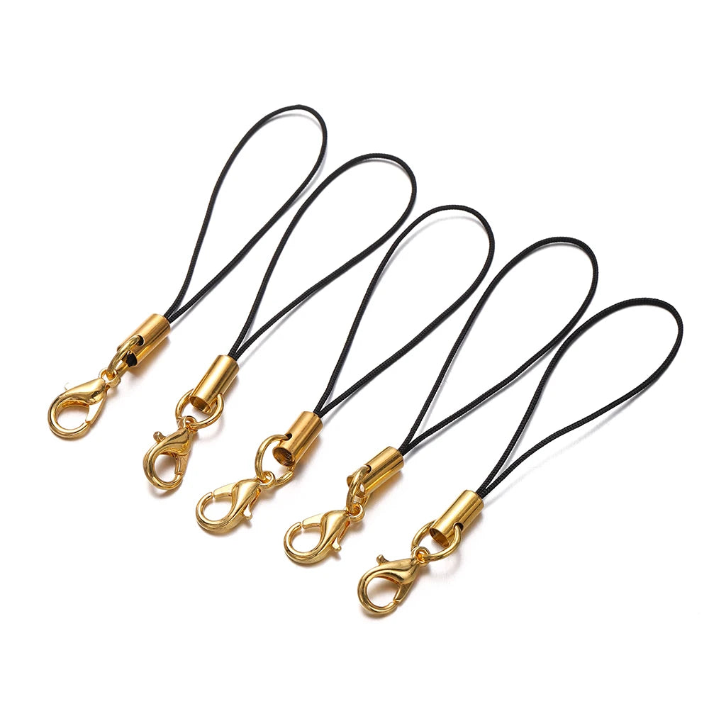 Keychain Cords with Lobster Clasps Lanyard Straps DIY Jewelry Making
