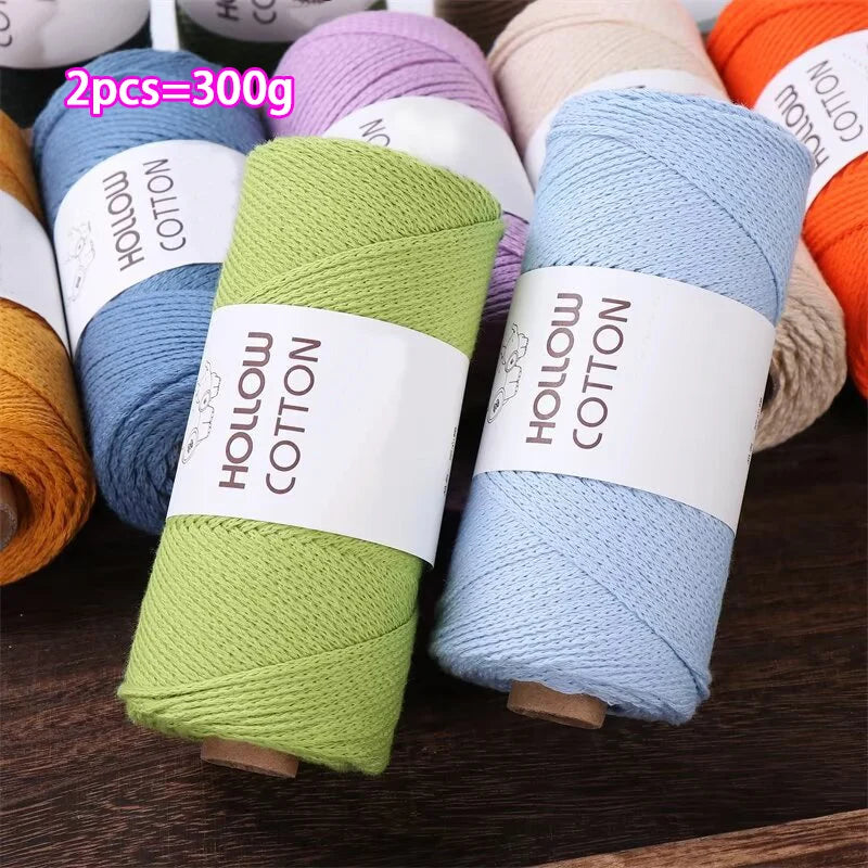 Yarn, Hollow Cord for Crochet Bags, Hats, Cushions & Handmade Accessories