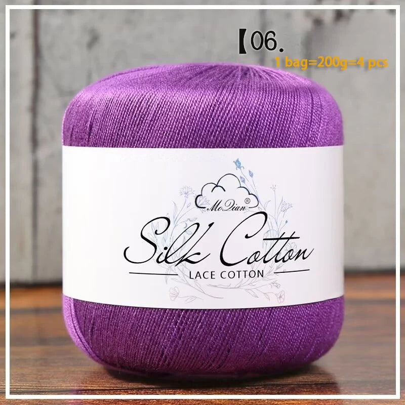 Yarn, Fine for Crochet Shawls, Openwork Sweaters, Summer Hats & Knitwear