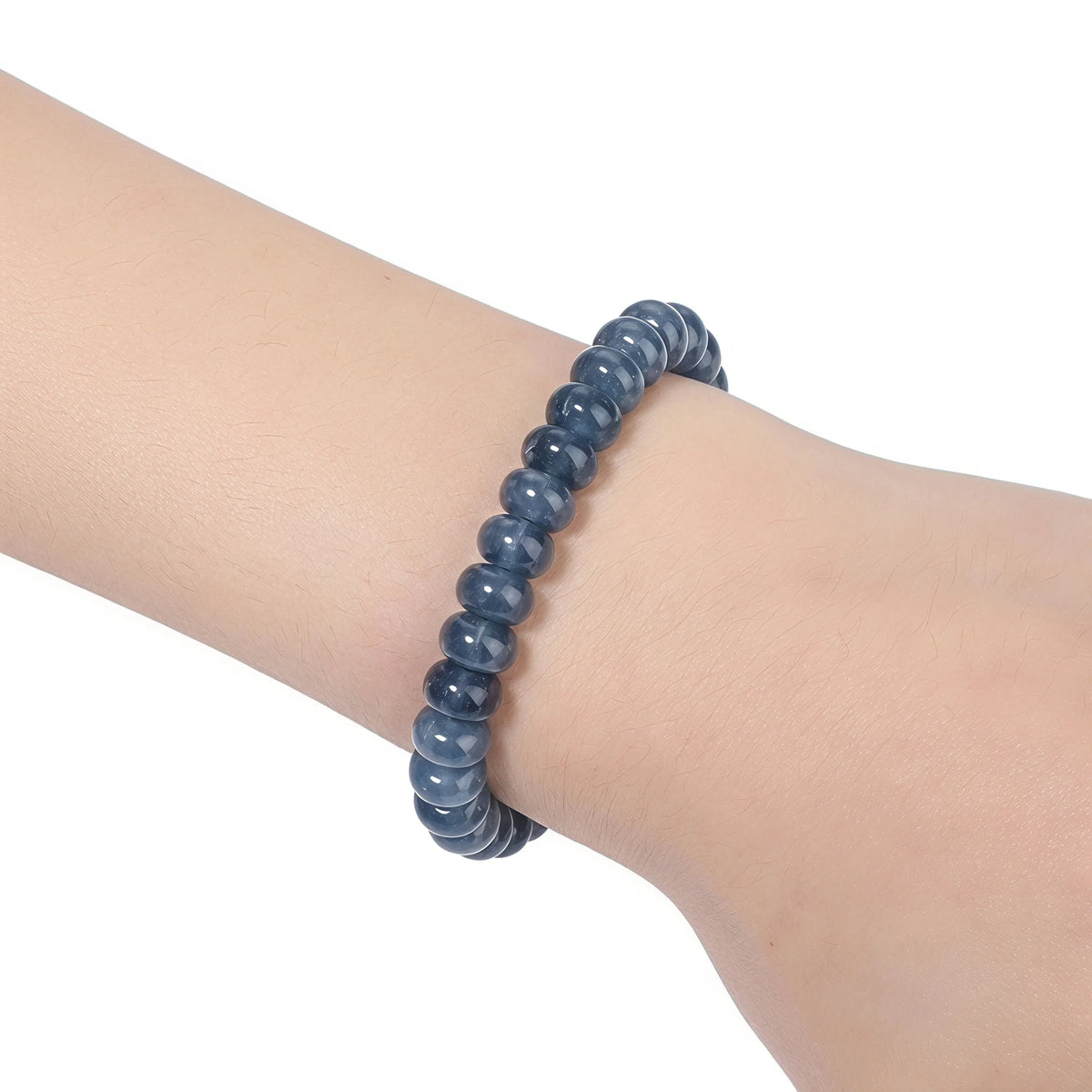 Stone Beads Blue Sapphire-Style Abacus Rondelle for DIY Jewelry Making