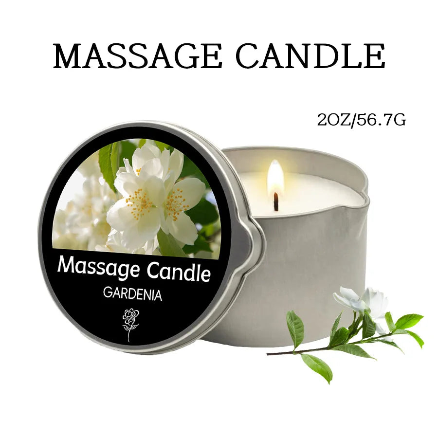 Massage Candles EVODUCK Pour Spout Tins Jasmine Lavender Rose Fragrances