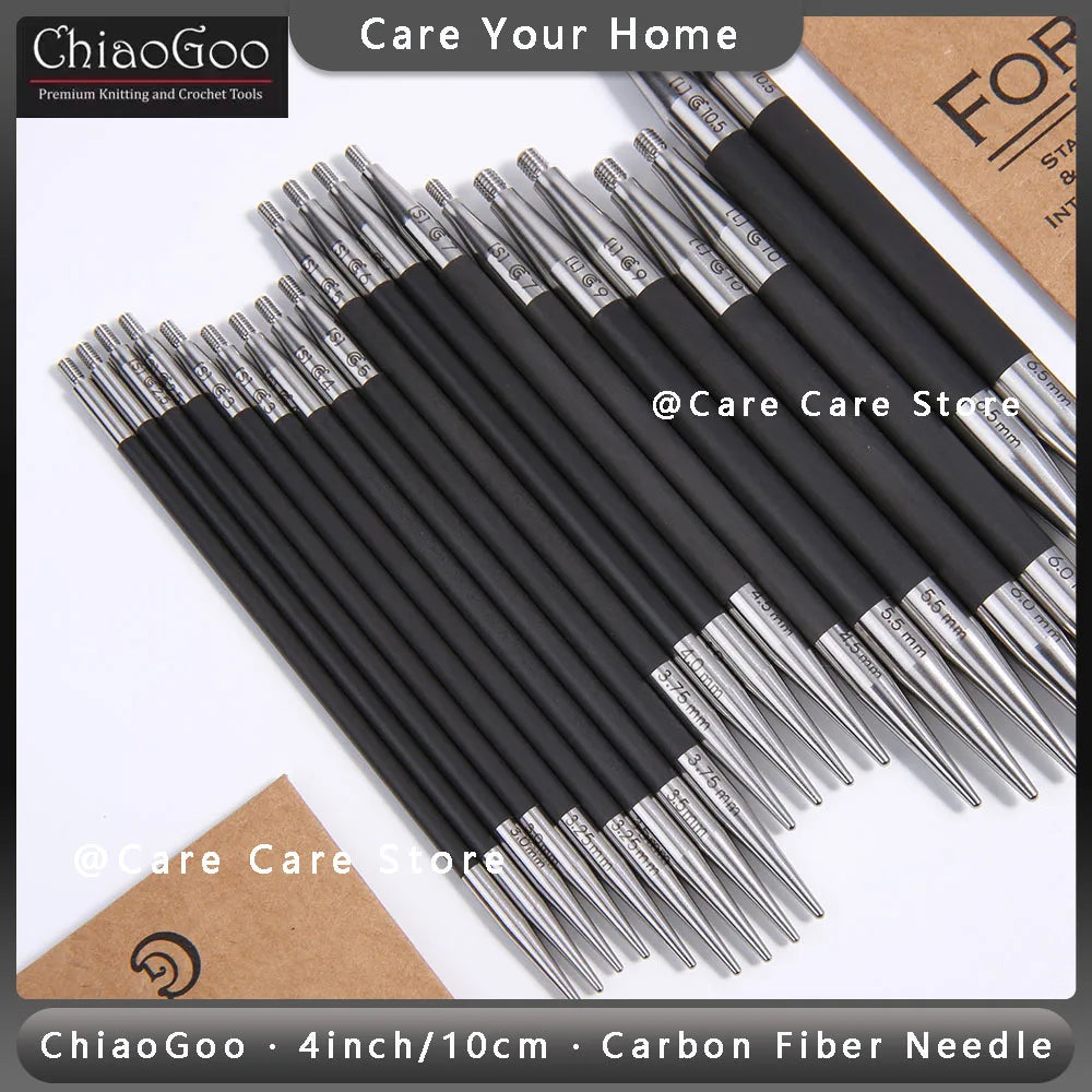 Knitting Needle Tips, ChiaoGoo FORTE Interchangeable for Handmade Knitwear