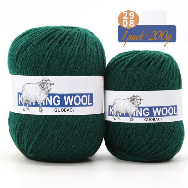 Yarn, Medium Thickness for Knitting Sweaters, Coats, Scarves & Winter Hats