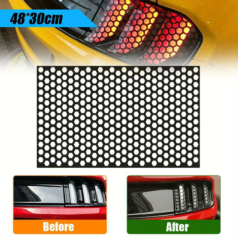 Car rear taillight sticker honeycomb Premium Quality Replacement Accessory