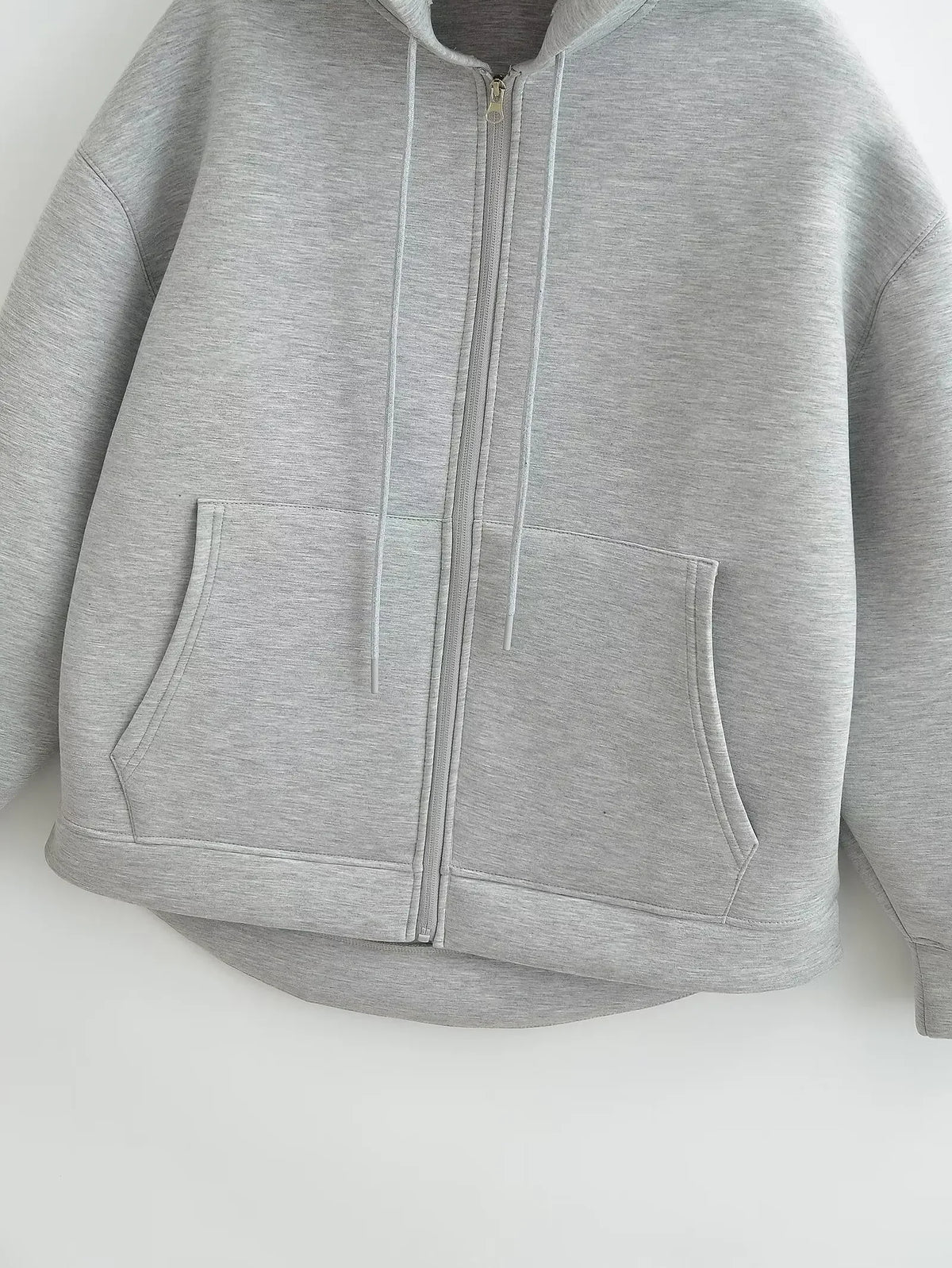 Hoodie Women's Oversized Zip Up Loose Hooded Jacket Sweatshirt Pockets Autumn