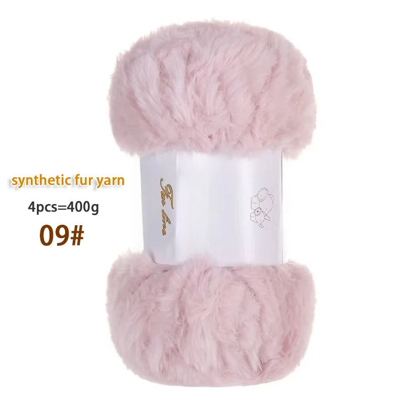 Yarn, Wide Faux Fur for Handmade Coats, Scarves, Hats & Crochet Shoes