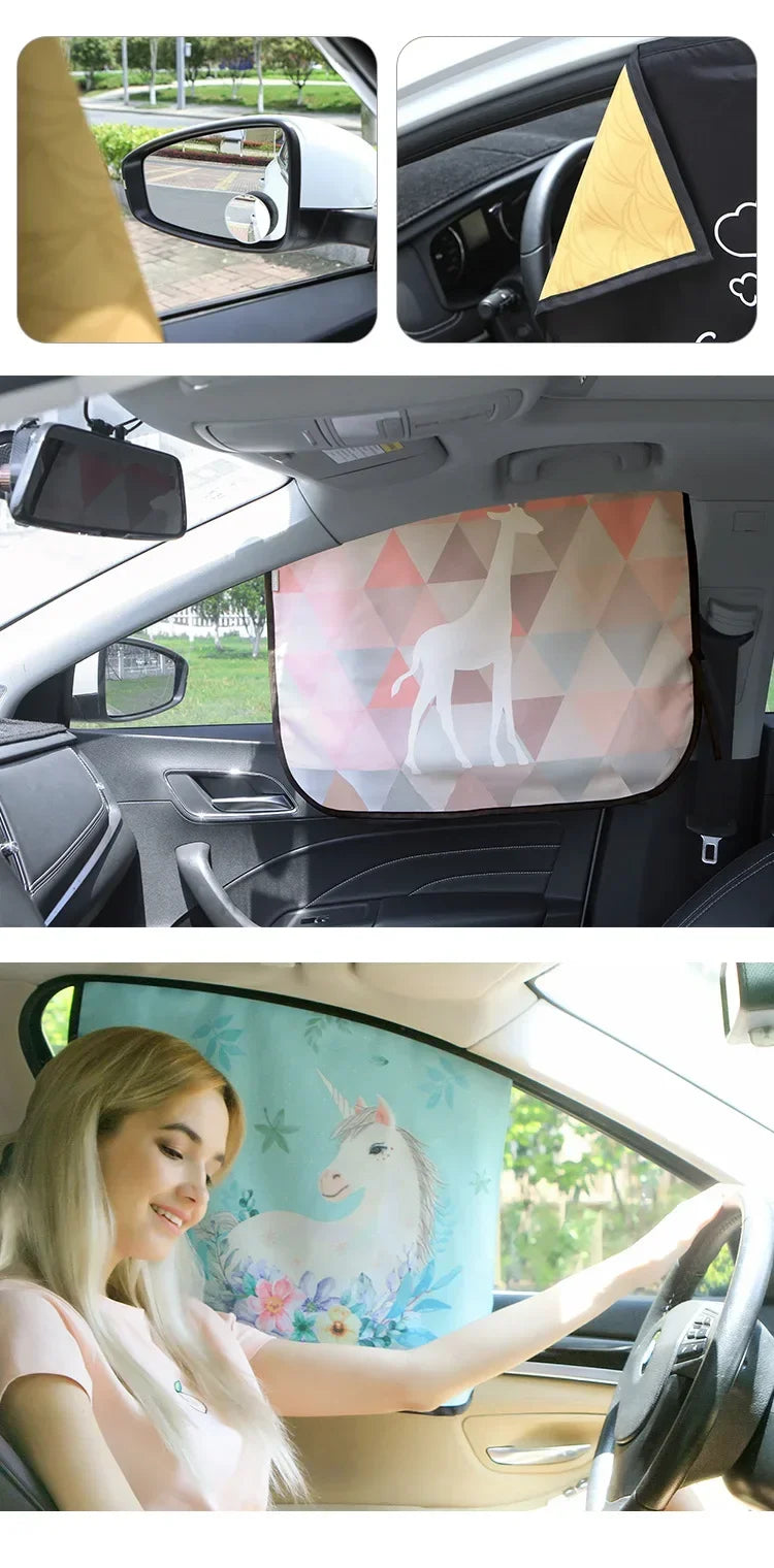 Cartoon Universal Side Window Sunshade Car Sun Shade UV Protector