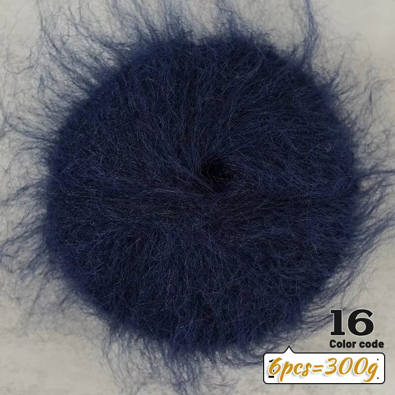 Yarn, Colorful Long-Pile for Knitting Sweaters, Coats, Shawls & Accessories