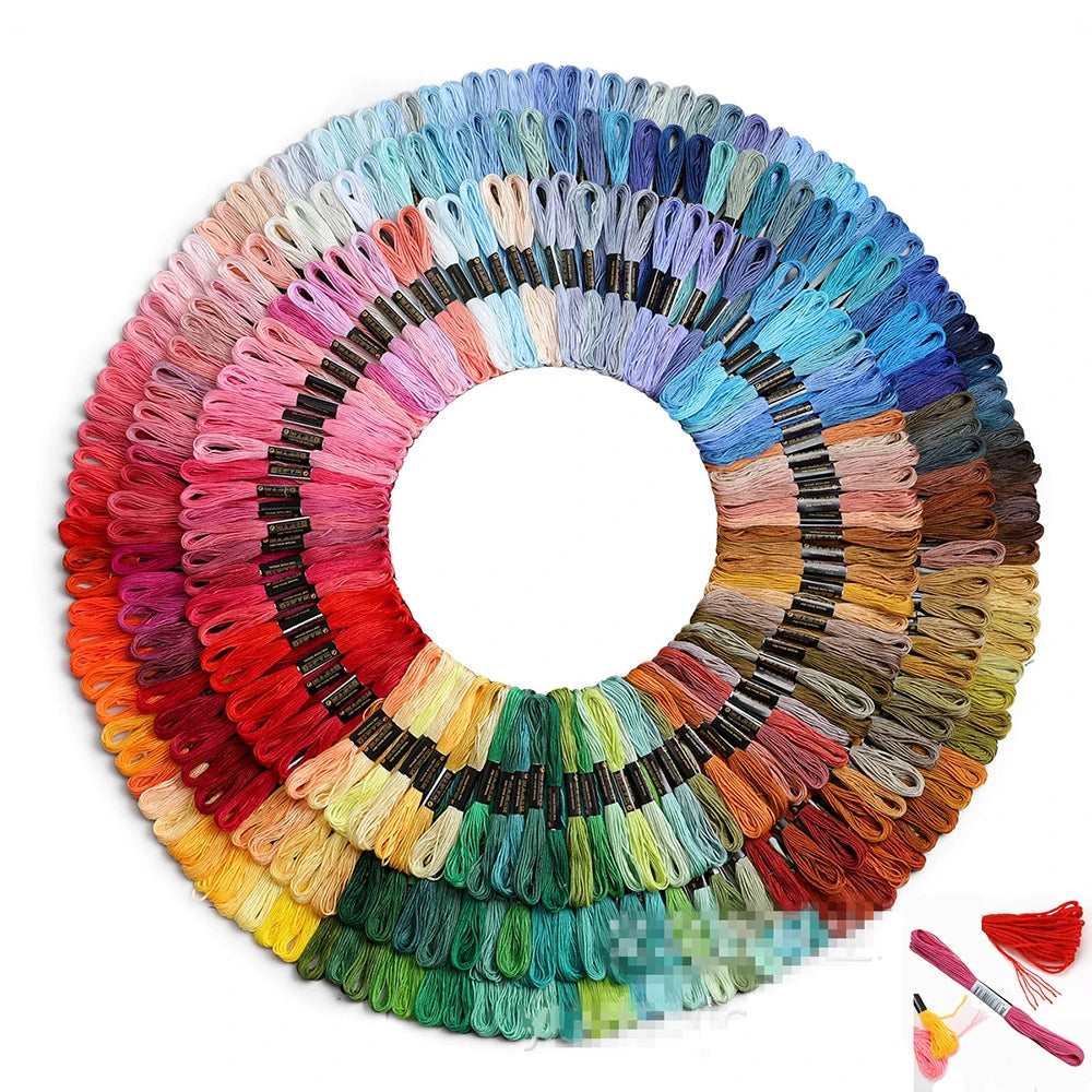 Embroidery Floss, Color Packs for Cross-Stitch, Sewing & Needlework Crafts