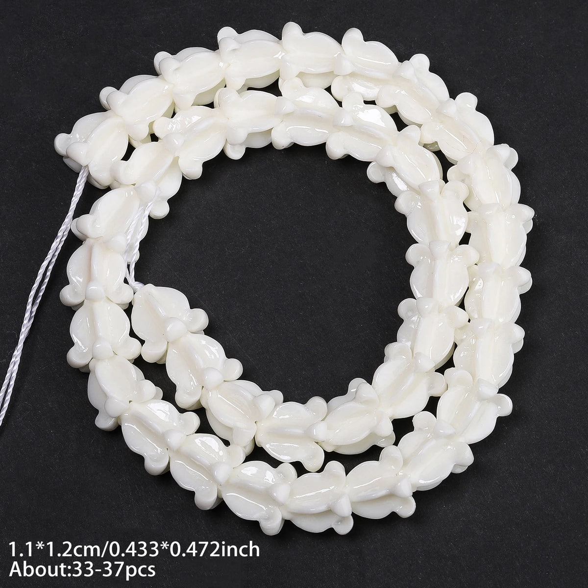 Shell Powder Beads Hawaiian Pikake Crown Flower for DIY Jewelry Making