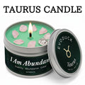 Aquarius Zodiac Scented Candle, Ozone Lavender, Astrology Aromatherapy Candle in Tin, Home Fragrance Decor Birthday Gift, 3oz