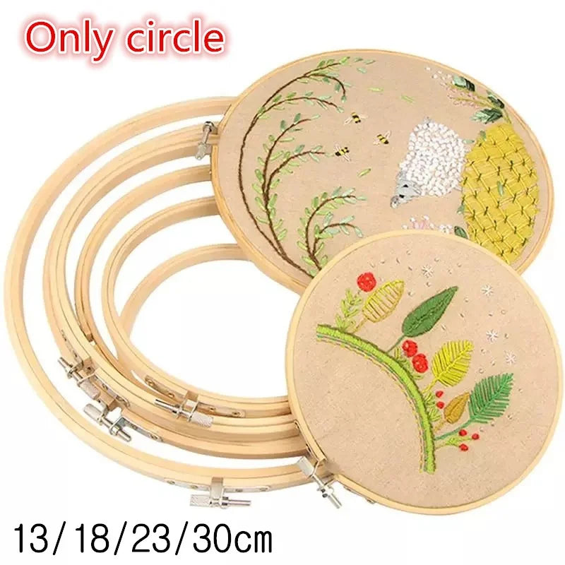 Embroidery Hoop, Oval Frame for Cross-Stitch & Handmade Needlework Projects