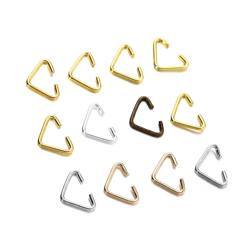 Pendant Clips Iron Triangle Necklace Connectors DIY Jewelry Making