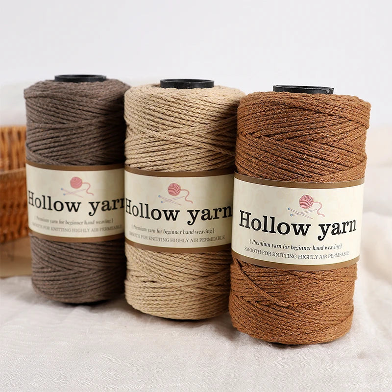 Yarn, Hollow Cord for Bags, Storage Baskets, Floor Mats & Hanging Crafts