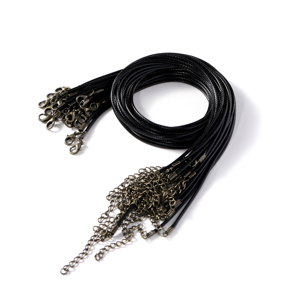 Necklace Cords Braided Leather Adjustable Clasp DIY Jewelry Making