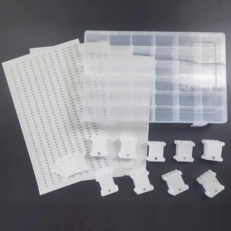 Thread Bobbins, Plastic Floss Cards for Cross-Stitch & Embroidery Storage