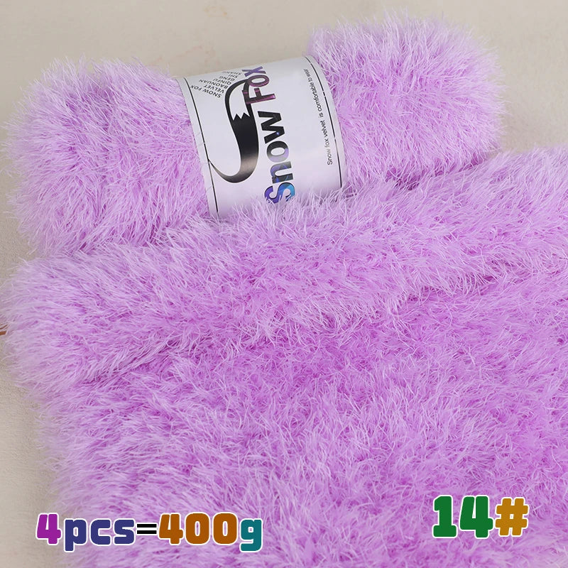 Yarn, Faux Fur Eyelash Texture for Knitting Coats, Scarves, Hats & Vests