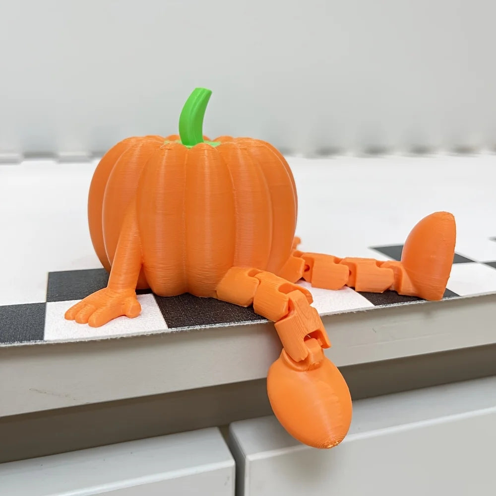 1pc Mini Pumpkin Desktop Ornament Halloween Thanksgiving Party Decoration Joint Mobile Pumpkin Cute Festival Gift Party Favors