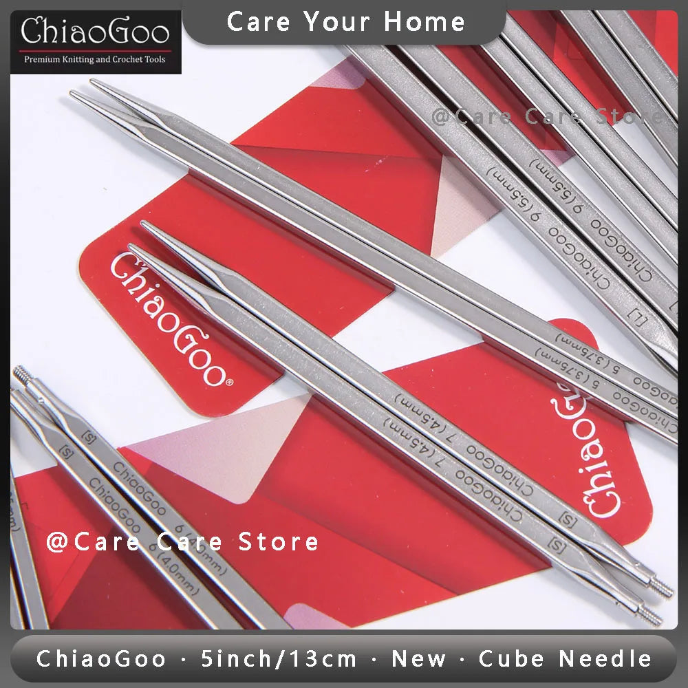 Knitting Needle Tips, ChiaoGoo QUADS Cubic for Interchangeable Yarn Crafts