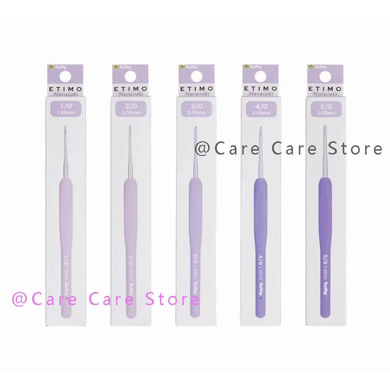 Crochet Hook, Tulip Etimo Murasaki Cushion Grip for Handmade Yarn Crafts