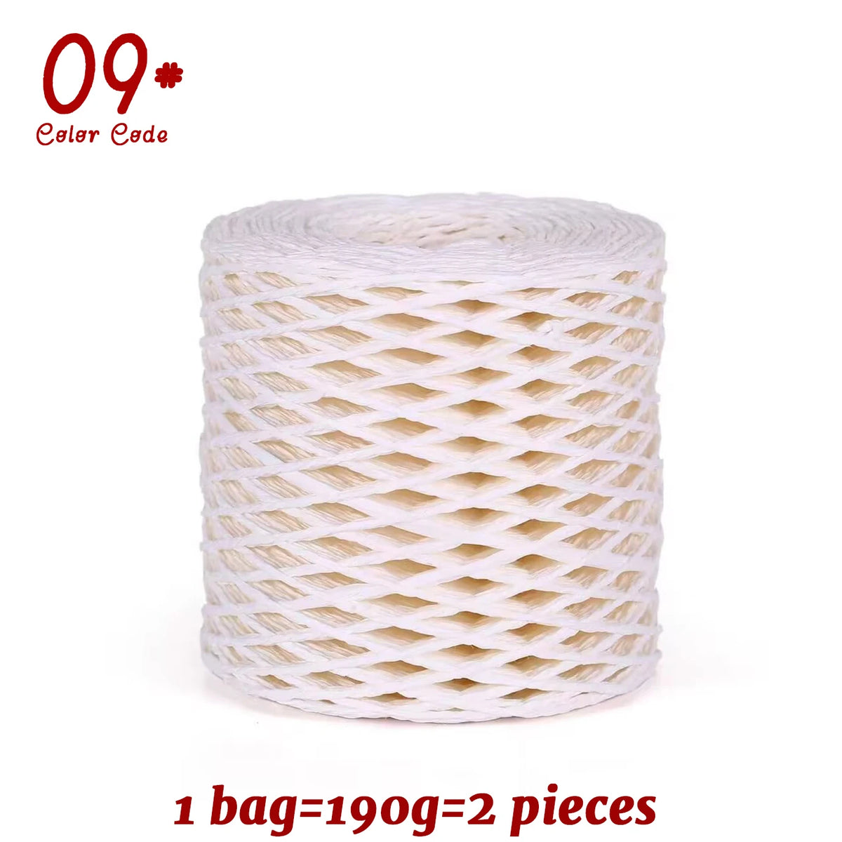 Yarn, Raffia-Style for Summer Hats, Bags, Slippers, Gift Wrap & Crafts