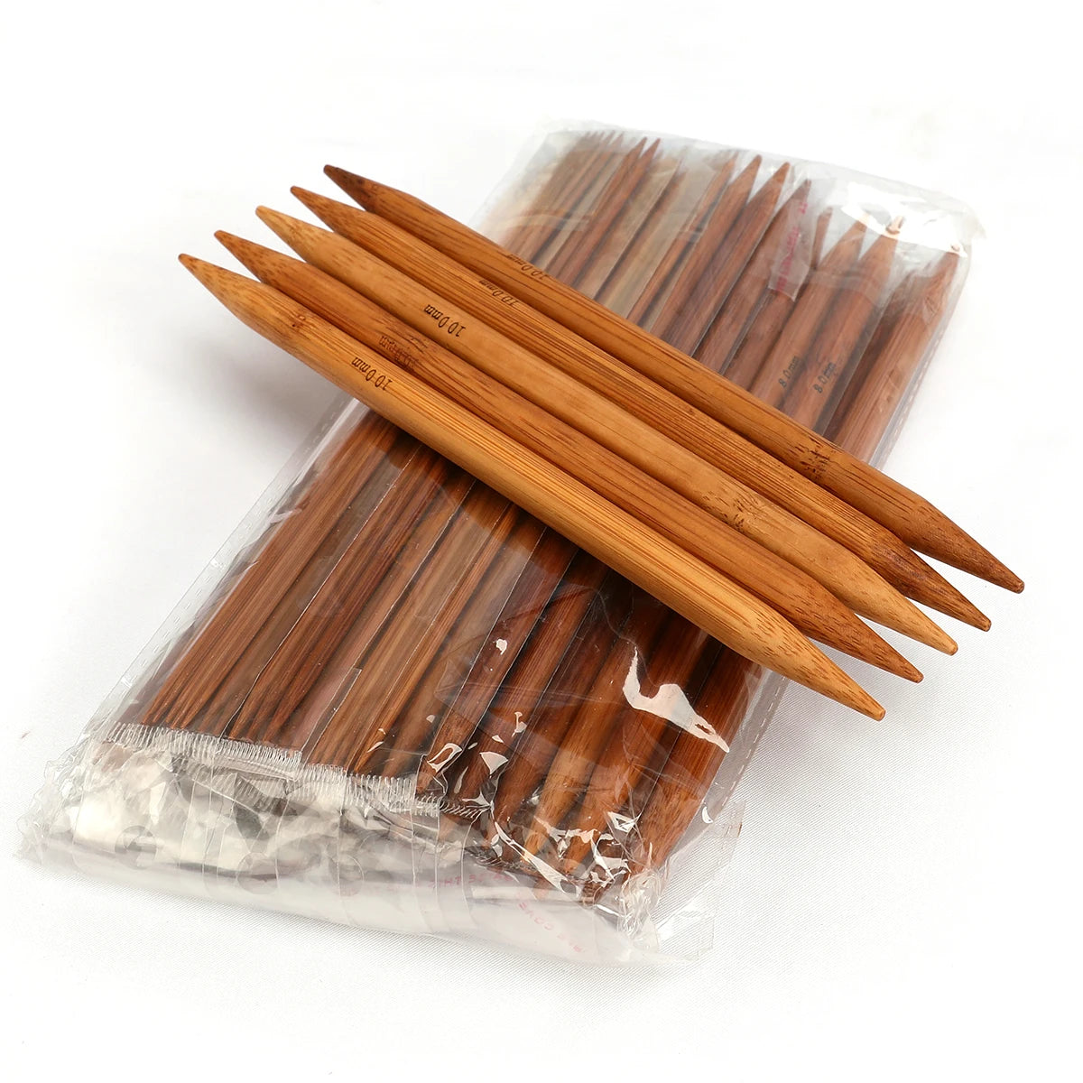 Knitting Needles, Bamboo Double-Pointed Set for Handmade Yarn Projects