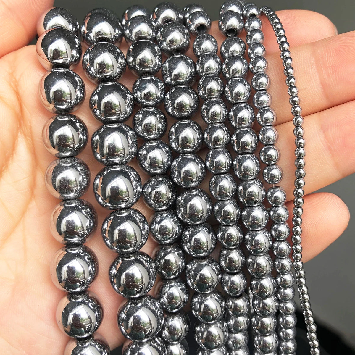 Stone Beads Round Flame-Style Assorted Stone Options for DIY Jewelry Making