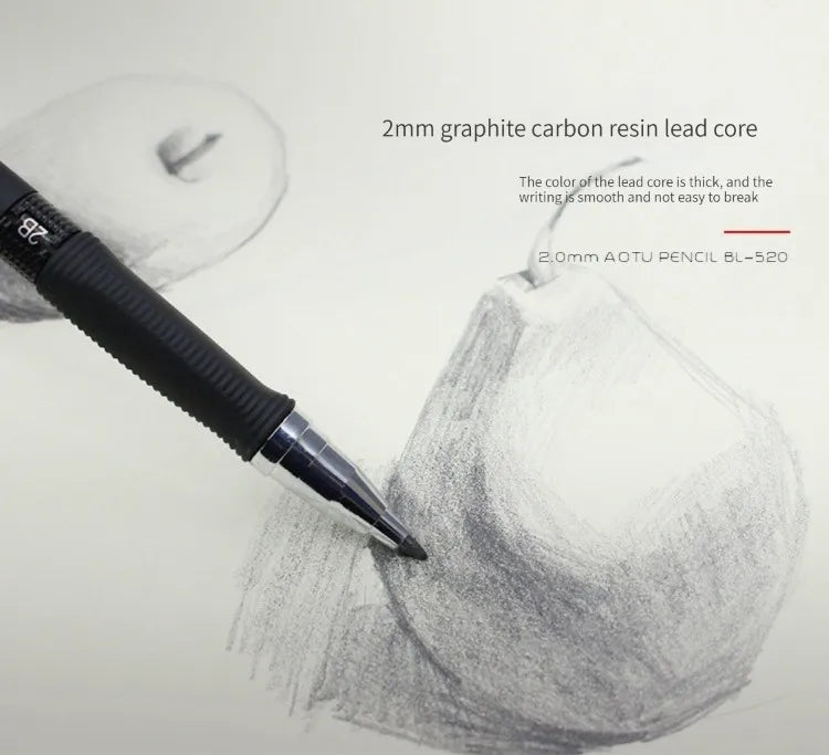 2.0mm Mechanical Pencil Set, 2B — Pencils & Lead Refills for Drawing & Sketching