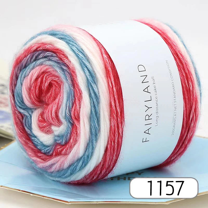 Yarn, Rainbow Gradient for Handmade Sweaters, Scarves, Hats & Shawls