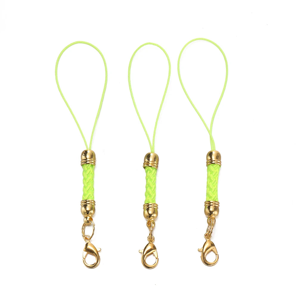 Keychain Cord Straps Lobster Clasps Jump Rings DIY Jewelry Making Craft Supplies
