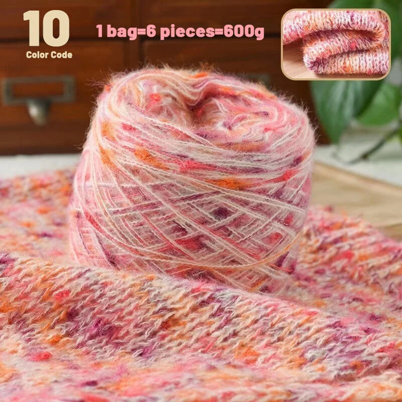 Yarn, Rainbow Colors for Sweaters, Scarves, Hats, Blankets & Shawls