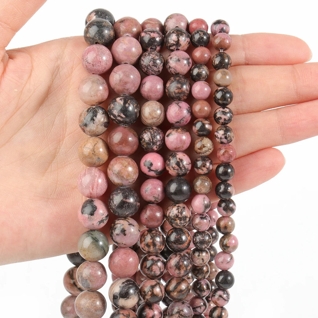 Stone Beads Round Assorted Stone Color Options for DIY Jewelry Making