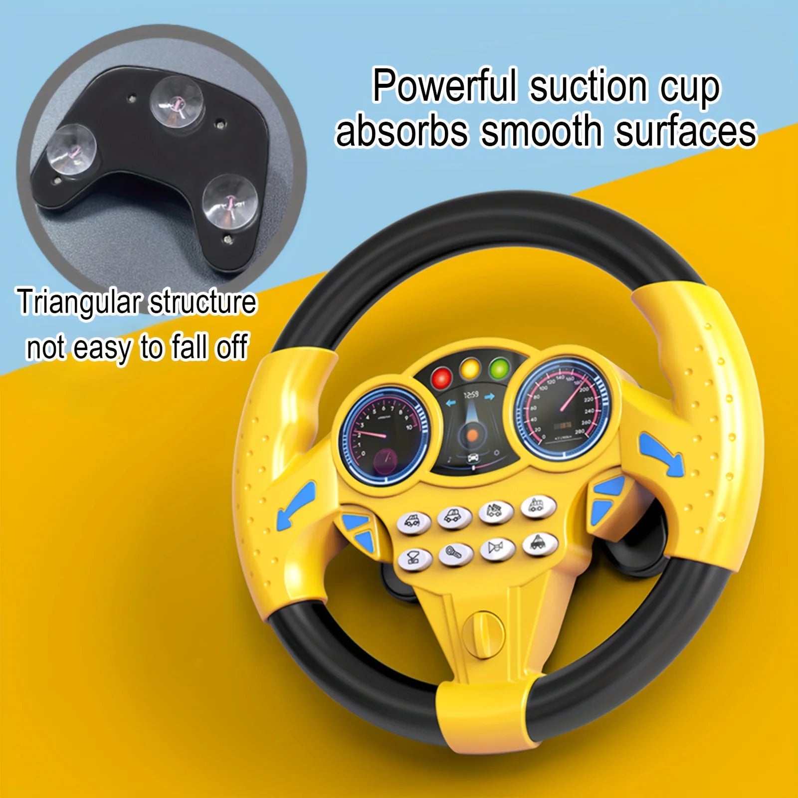 Car Steering Toys Wheel Toy Steering Wheel Cover Anti-Slip Comfort